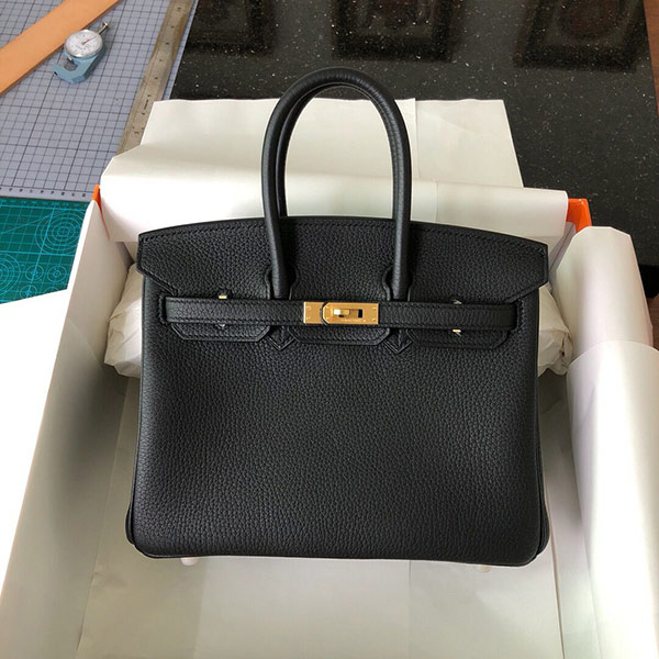 Birkin25/30 Togo皮 經(jīng)典黑色鉑金包 低調(diào)奢華有內(nèi)涵