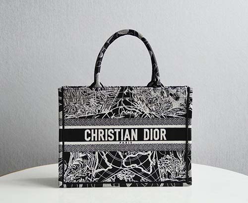 Dior Book Tote托特包可收納各種日常用品 Around the World圖案刺繡